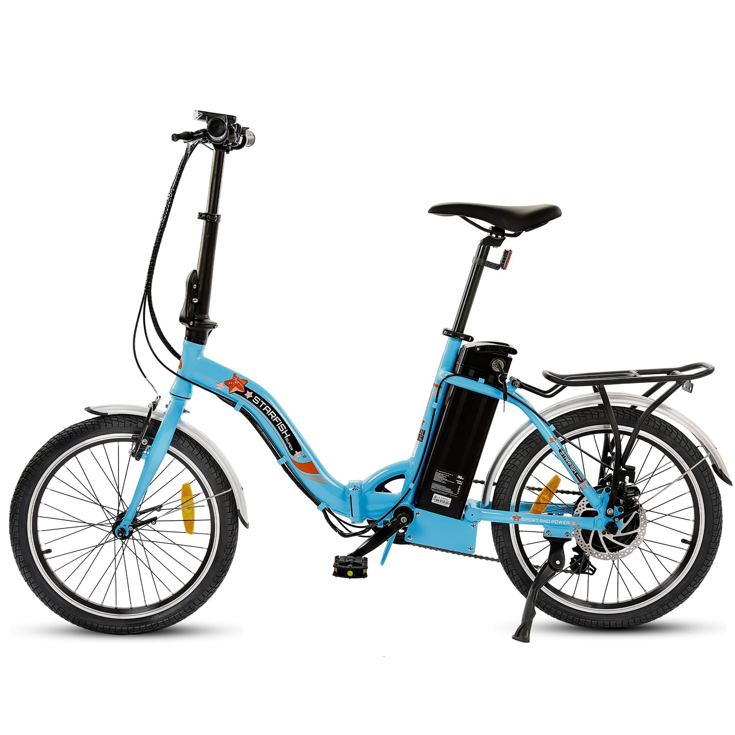 Ecotric Starfish 36V Step Thru and Folding Electric Bike