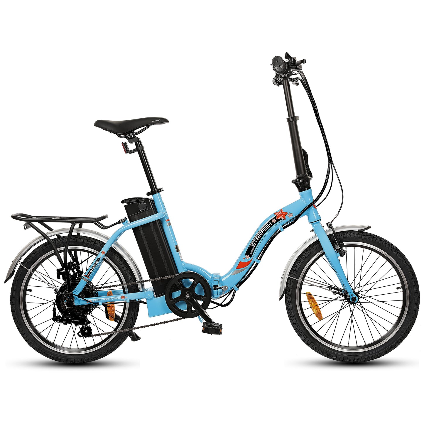 Ecotric Starfish 36V Step Thru and Folding Electric Bike