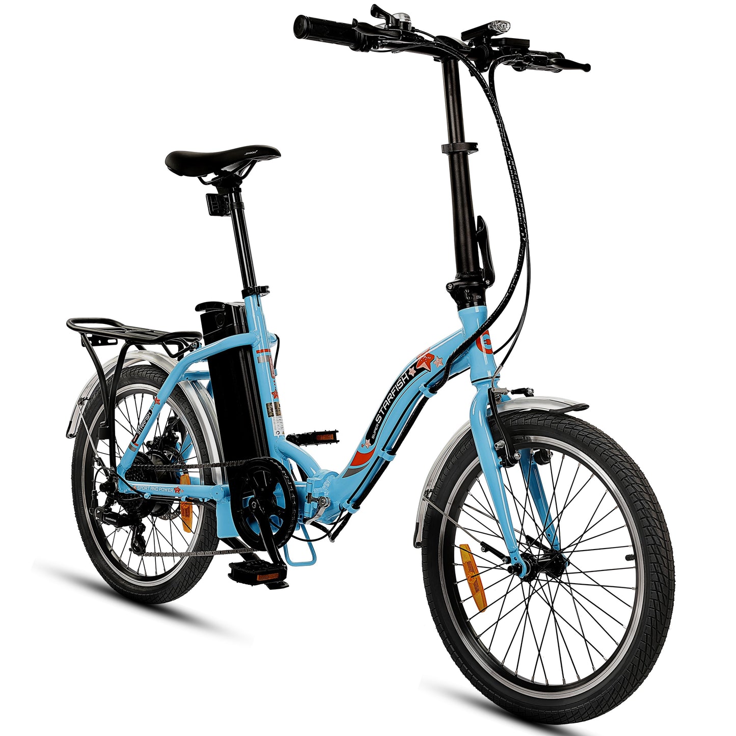 Ecotric Starfish 36V Step Thru and Folding Electric Bike