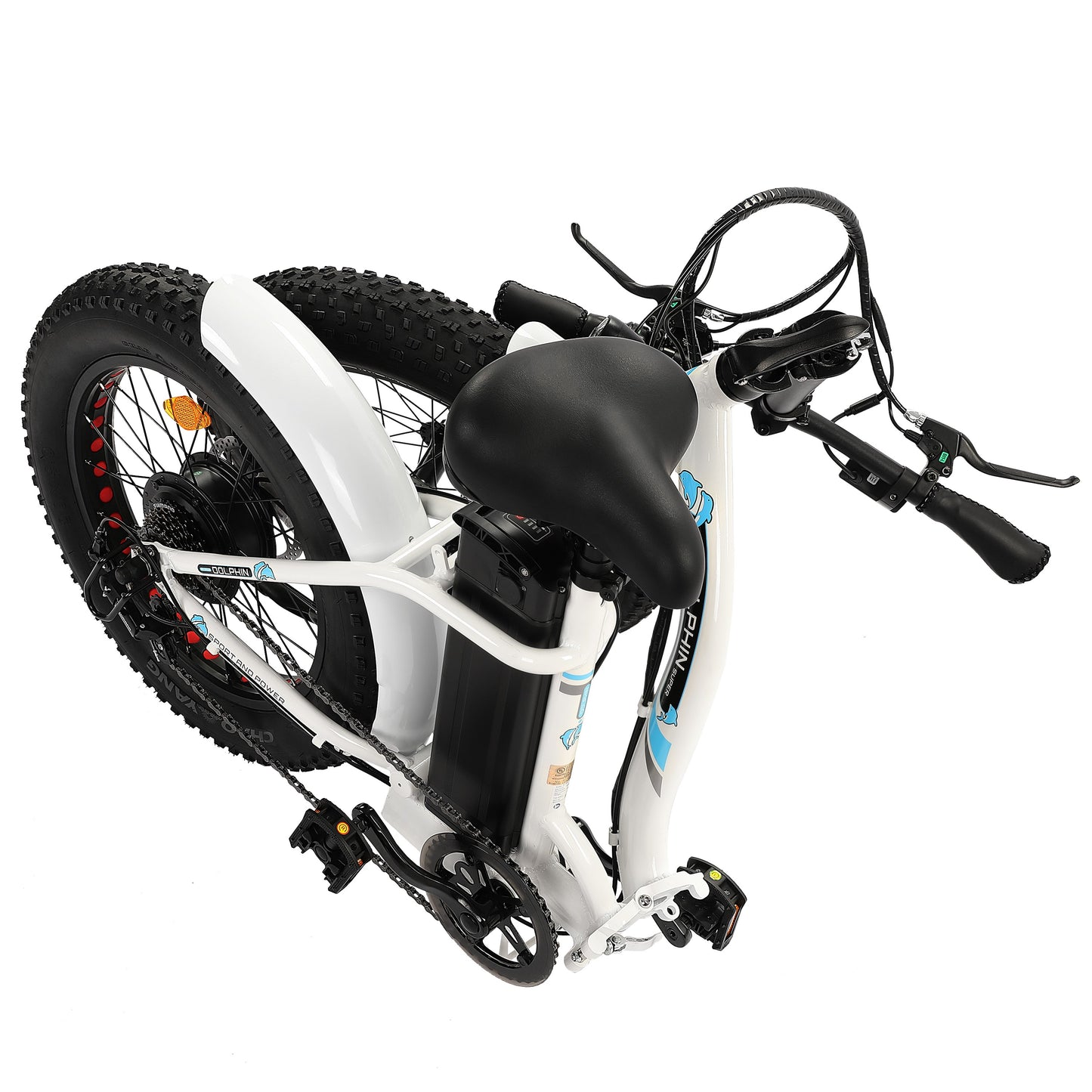 Ecotric Dolphin 36V Step Thru and Folding Fat-tire Folding Electric Bike